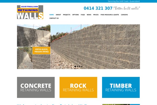 australianretainingwalls.com.au site used Arw