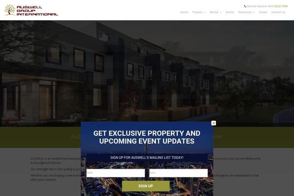 Realeswp theme site design template sample