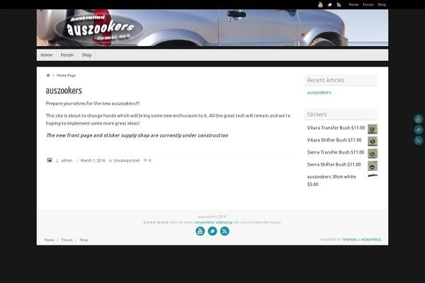 Tempera theme site design template sample