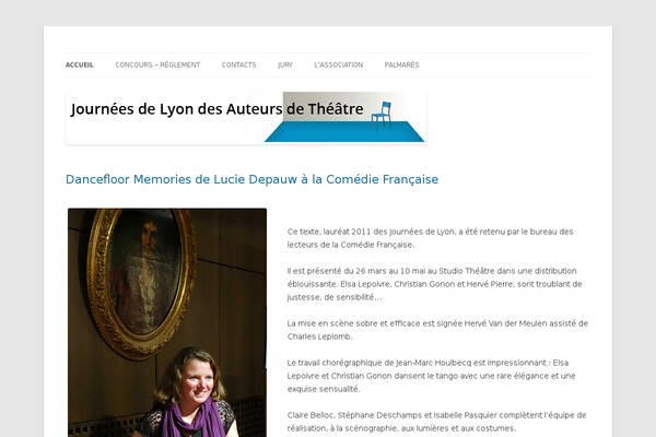 Twenty Twelve theme site design template sample