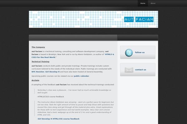 autfaciam.com site used Traction