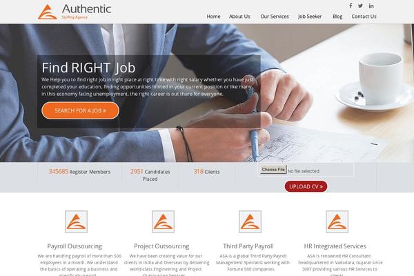 authentic-staffing.com site used Authentic-staffing-agency