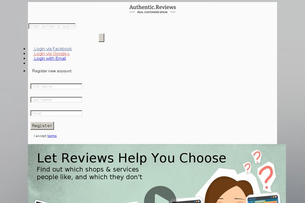 authenticreviews.com site used Flat