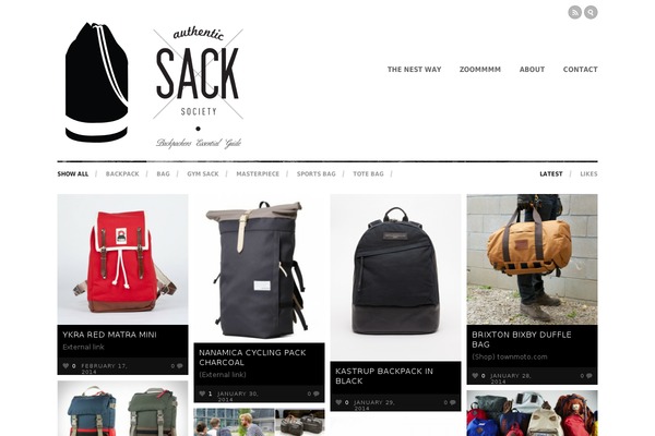 Inspire theme site design template sample