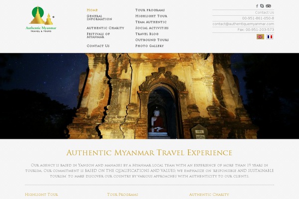 authentiquemyanmar.com site used Authentique