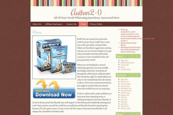 Scrappy theme site design template sample