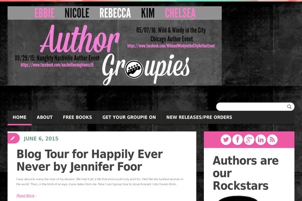 authorgroupies.com site used Duena
