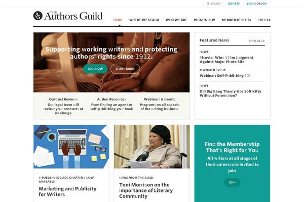 authorsguild.org site used Authors-guild