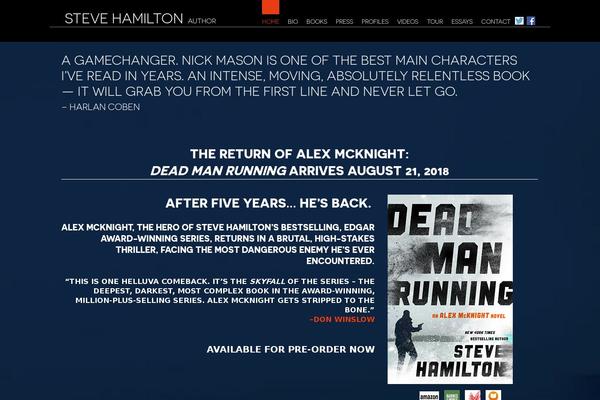 authorstevehamilton.com site used Stevehamilton