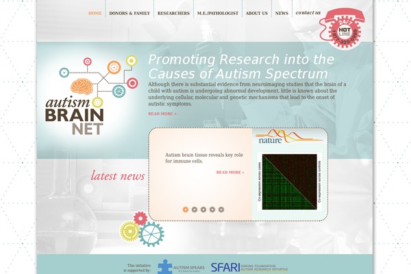 autismbrainnet.org site used Autismbrainnet