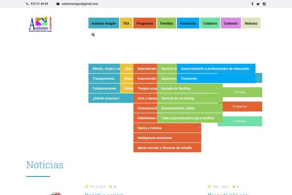 autismoaragon.com site used The-children