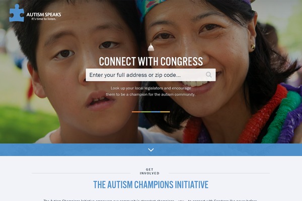autismspeakschampions.org site used Wideeyecreative