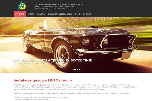 RedLine theme site design template sample