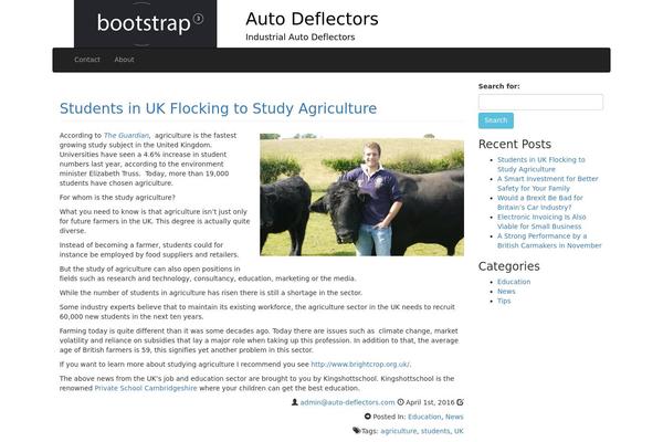 DevDmBootstrap3 theme site design template sample