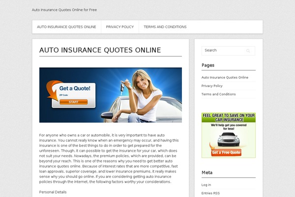 Contango theme site design template sample