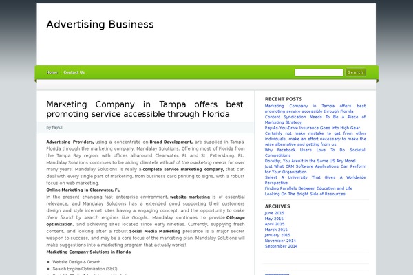 Cordobo theme site design template sample