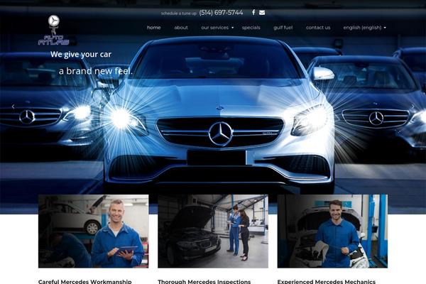 AutoService theme site design template sample