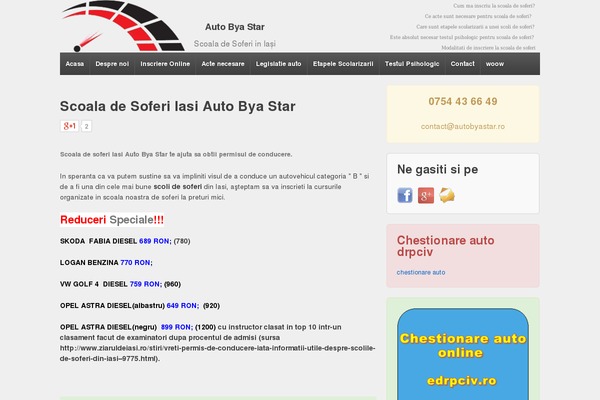 autobyastar.ro site used Dricub-driving-school