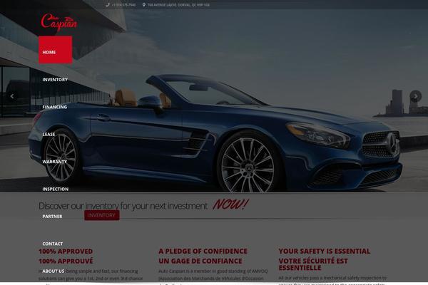 Automotive Child theme site design template sample