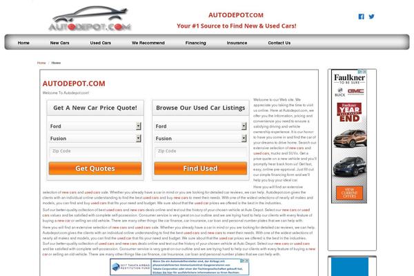 CarZine theme site design template sample