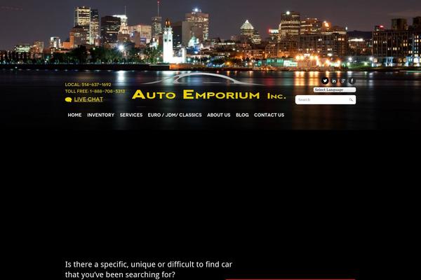 Emporium theme site design template sample