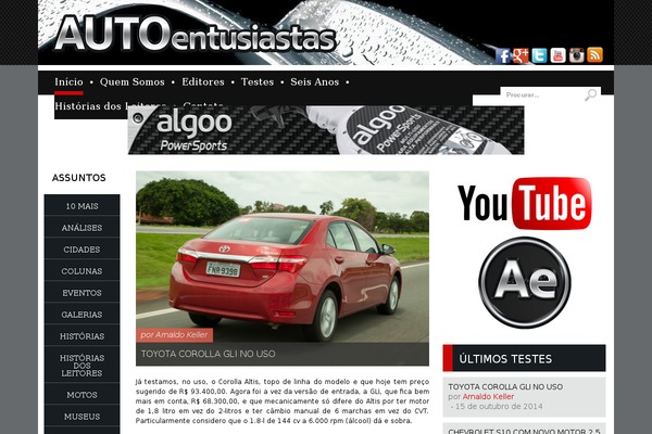 Site using Youtube-gallery-vc plugin