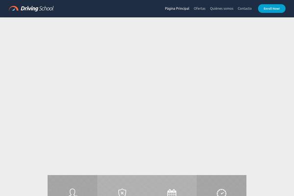 Driving-school theme site design template sample