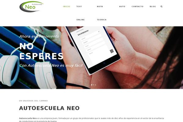 autoescuelaneo.com site used Autoneo