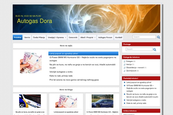 autogas.rs site used Autogas