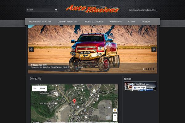 Garage theme site design template sample