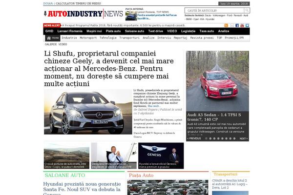 autoindustry.ro site used Newspapertimes-multiple-pro