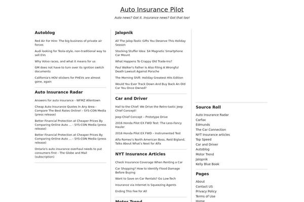 Wp Drudge V2 theme site design template sample