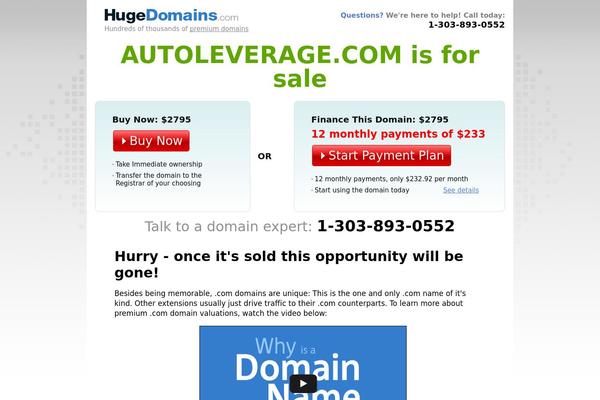 autoleverage.com site used Voice