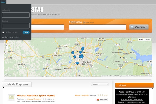 Vantage theme site design template sample