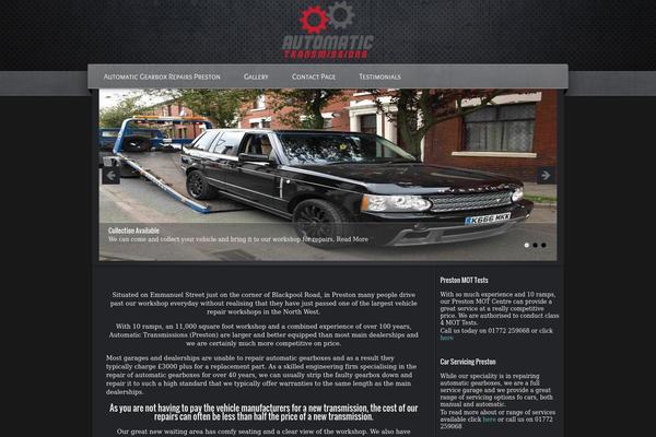 Garage theme site design template sample