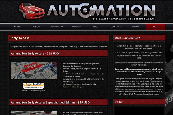 automation theme websites examples