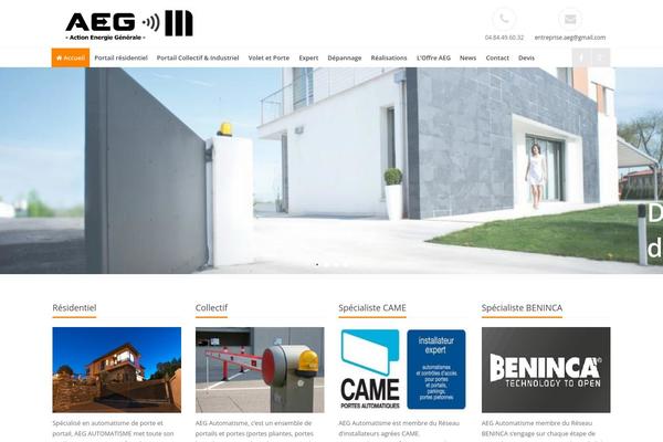 Breakout theme site design template sample