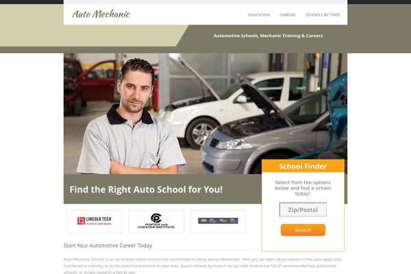 My College theme site design template sample