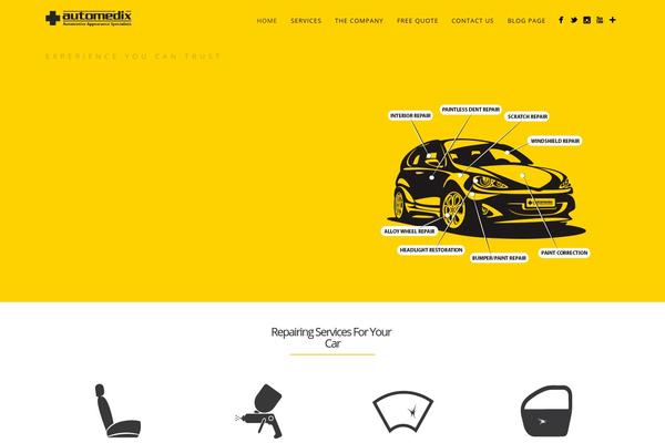 Auto Repair theme site design template sample