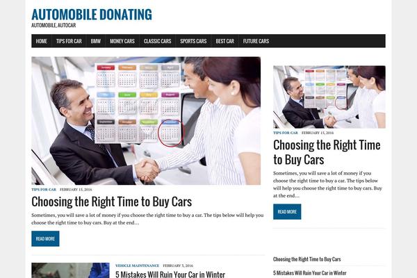 automobiledonating.com site used MH Newsdesk lite