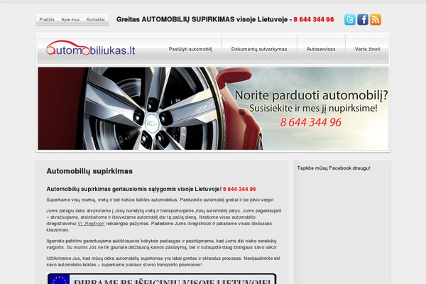 automobiliukas.lt site used Turbopress