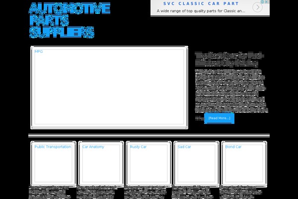 automotivepartsuppliers.com site used Nitrous Child Theme