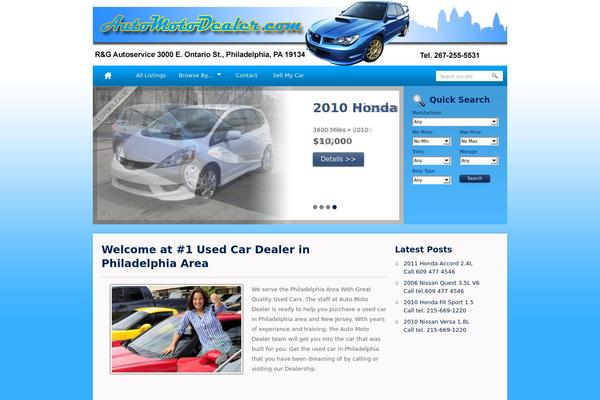 Automotive theme site design template sample