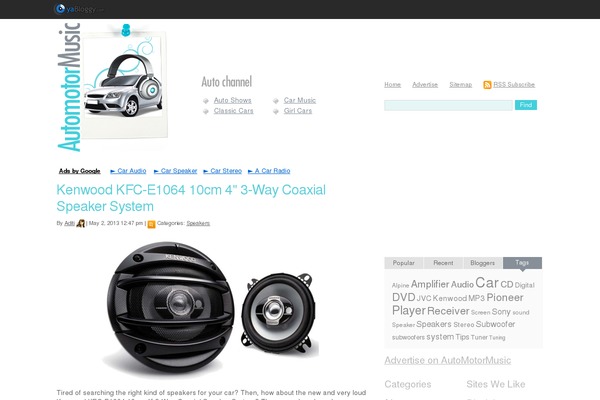 Yabloggy theme site design template sample