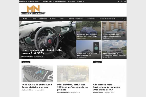 Newsmag Child theme site design template sample