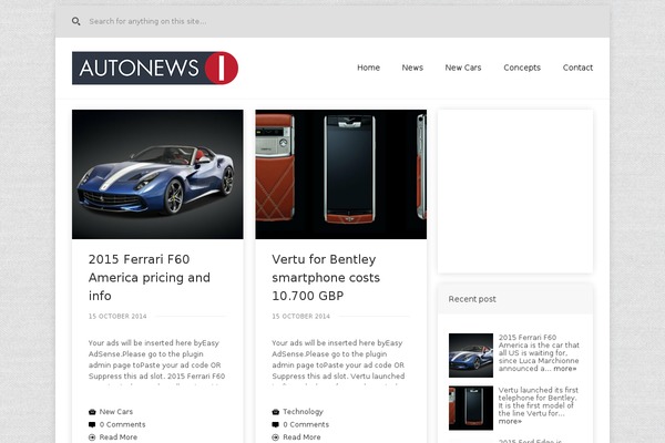 Zinc theme site design template sample