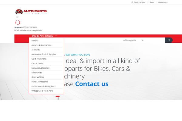 Site using Martfury-addons plugin