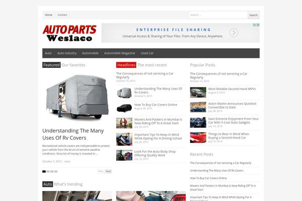 NewsPlus theme site design template sample