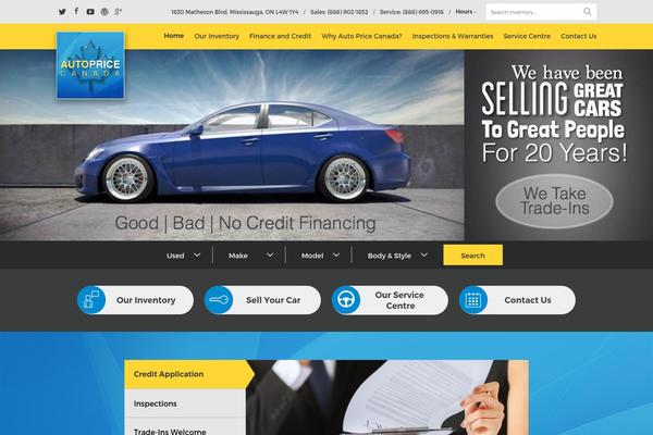 autopricecanada.ca site used Autoprice