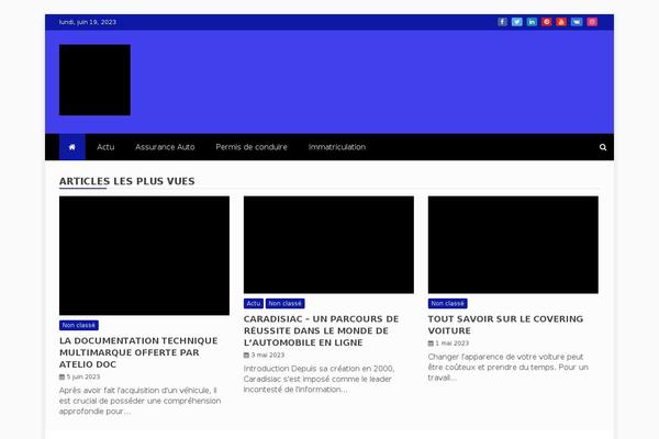 Refined Magazine theme site design template sample